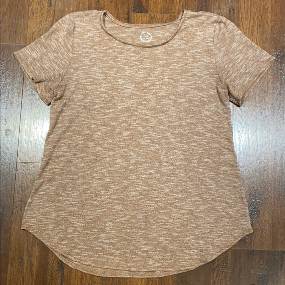 Copper and Silver Knit Top